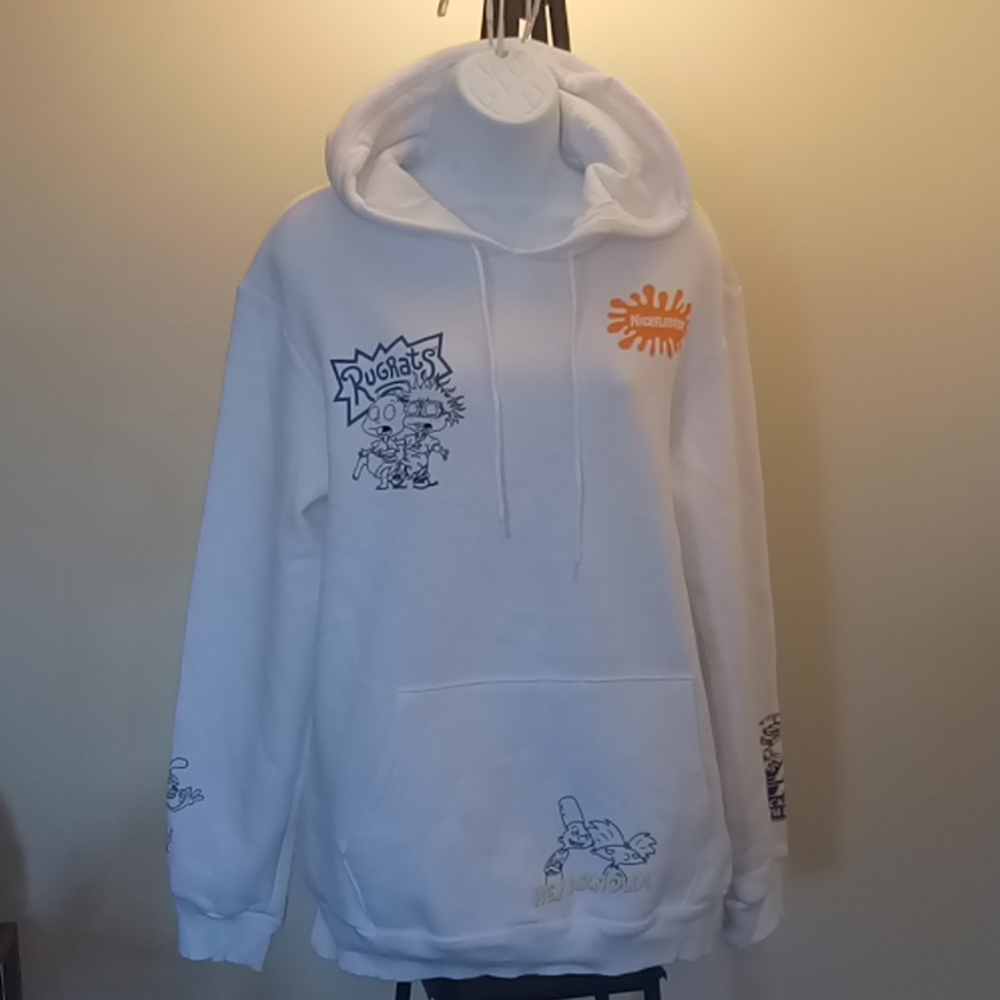 NWT Nickelodeon Rugrats White Hoodie Size Small
